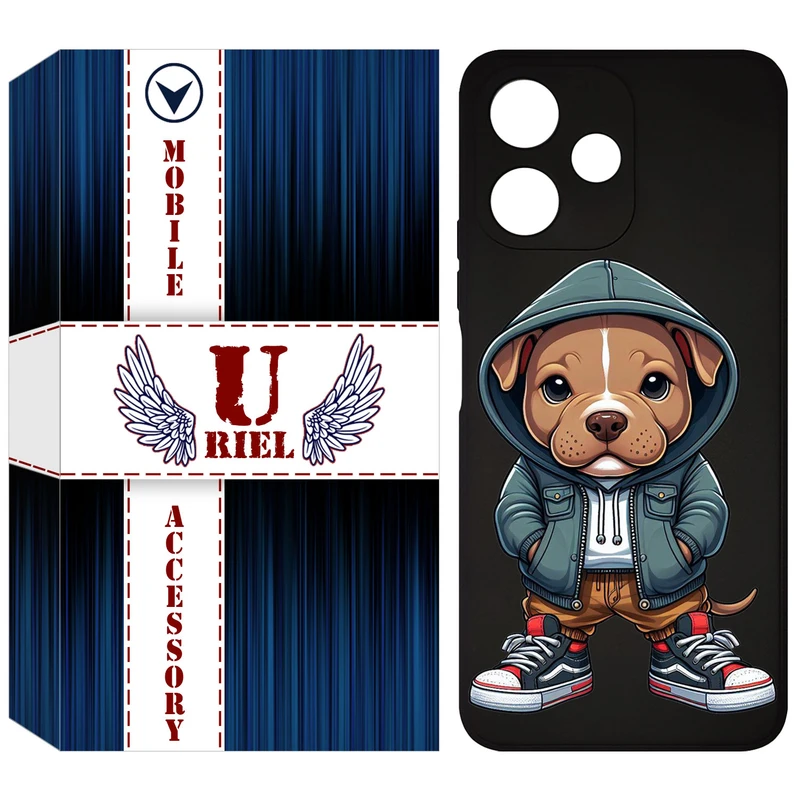 کاور یوریل مدل KSH کد 66 طرح سگ قهوه ای مناسب برای گوشی موبایل شیائومی Redmi 12 5G / Redmi Note 12R / Poco M6 Pro 5G