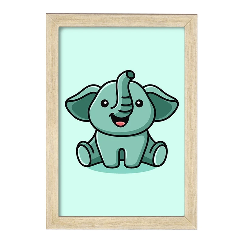 تابلو خندالو مدل حیوانات بامزه فیل کد 28180