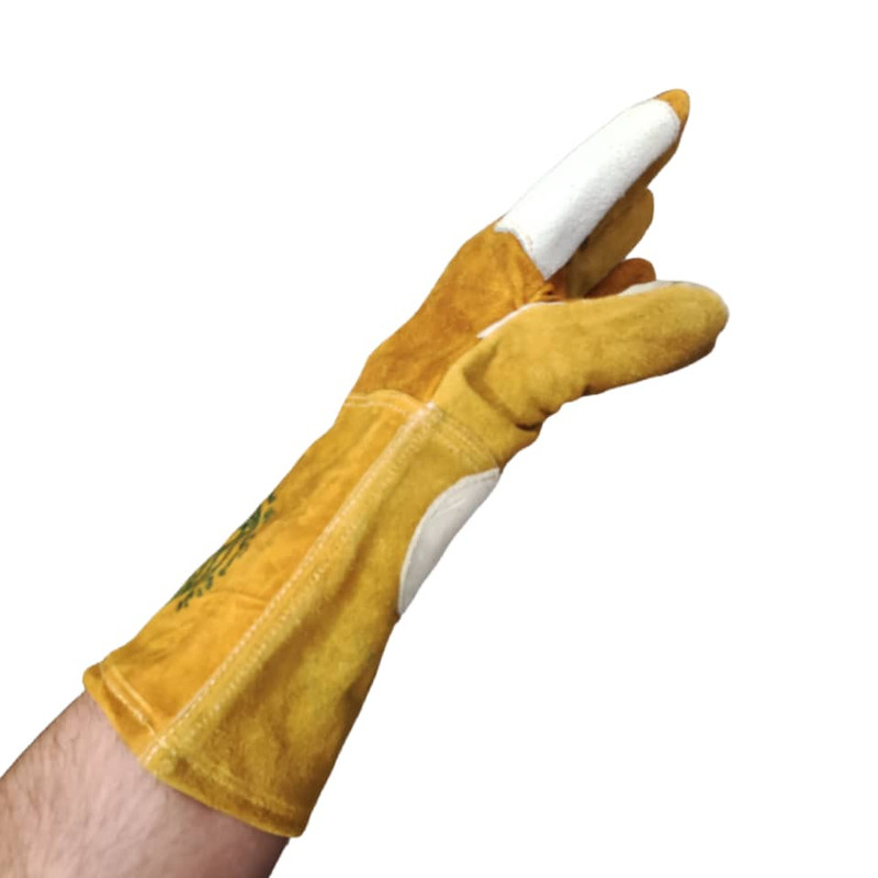 دستکش ایمنی جوشکاری مدل سیم دوز