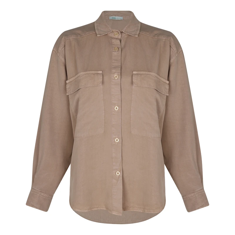 شومیز آستین بلند یقه برگردان زنانه آر اِن اِس مدل 112723701305