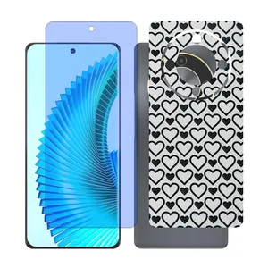 Glass together model matte anti blue screen protector suitable for Honor X9b mobile phone with back cover sticker