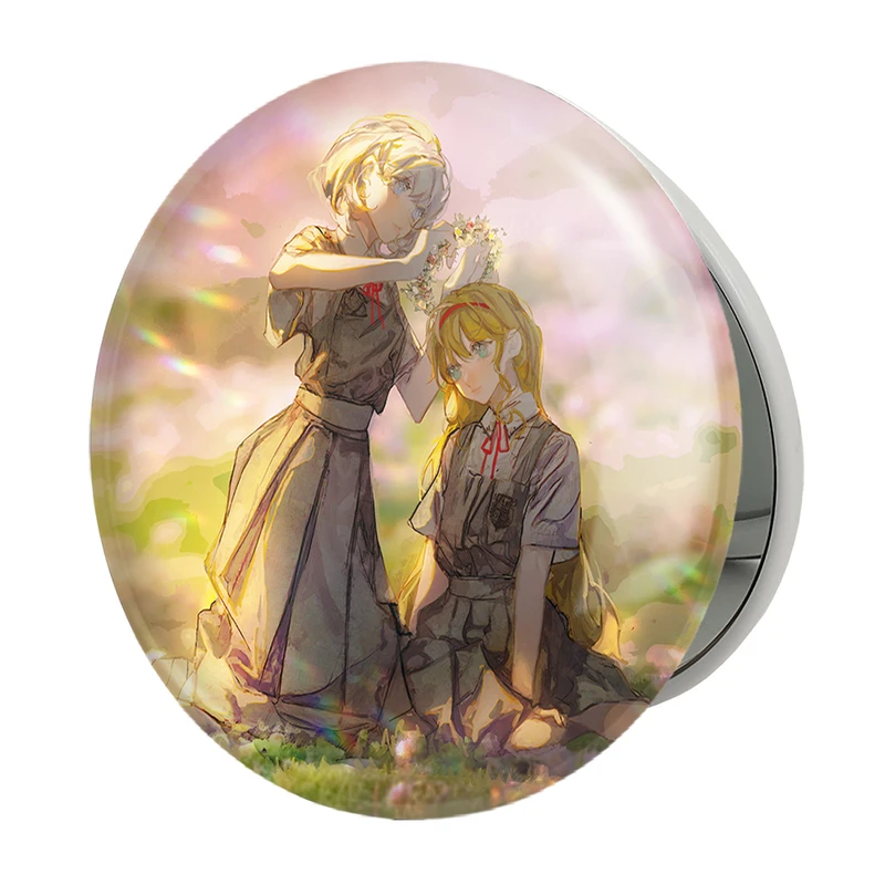 آینه جیبی خندالو طرح کاکه و سومیره انیمه مادوکا مجیکا Madoka Magica مدل تاشو کد 18436 