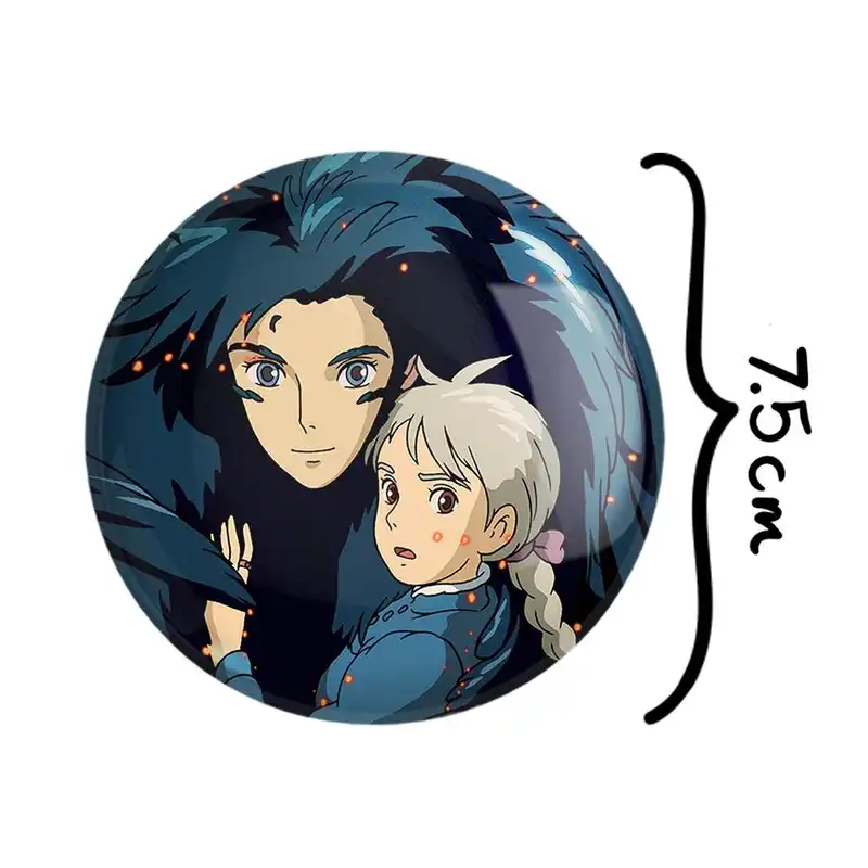 آینه جیبی خندالو مدل هاول و سوفی انیمه قلعه متحرک هاول   کد 12901