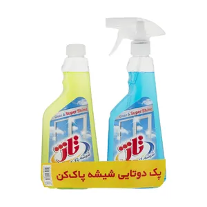 شیشه پاک کن تاژ مدل Apple حجم 500 میلی لیتر مجموعه 2 عددی