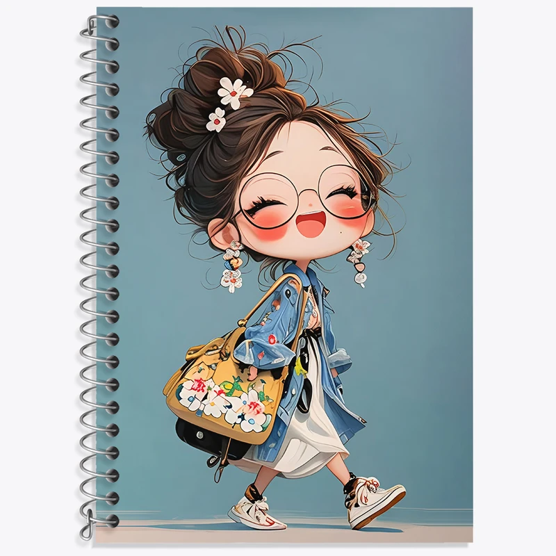 دفتر نت موسیقی 50 برگ خندالو طرح دخترانه کیوت کد N3008