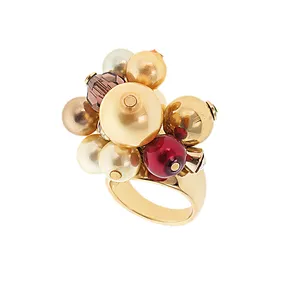 انگشتر زنانه مدل گوی نگینی