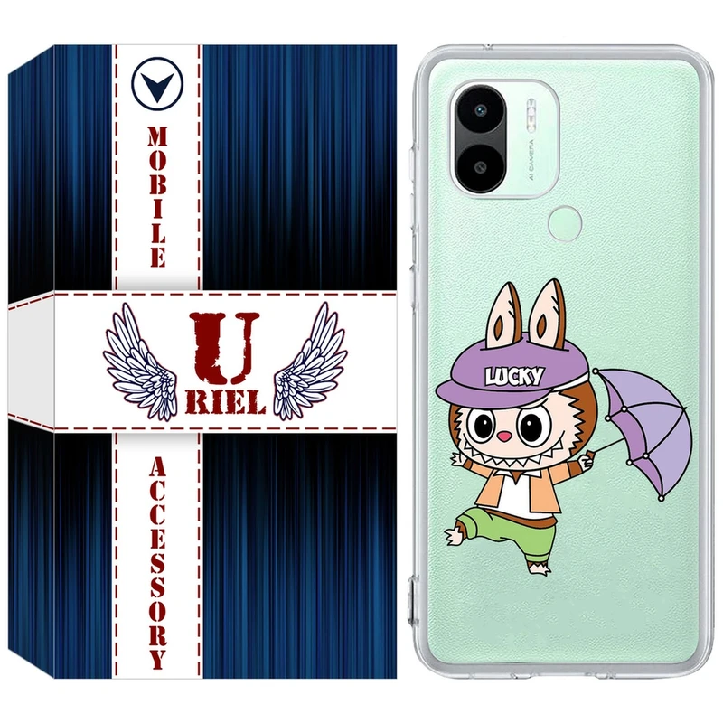 کاور یوریل قاب مدل Clear کد 125 طرح لبوبو مناسب برای گوشی موبایل شیائومی Redmi A1 Plus / A2 Plus