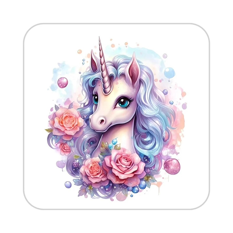 زیر لیوانی کاکتی طرح اسب تک شاخ و یونیکورن مدل mp30552