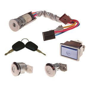 سوئیچ استارت نصیر لوازم کد PG603 مناسب پژو 405 قفل مستطیلی مجموعه 6 عددی