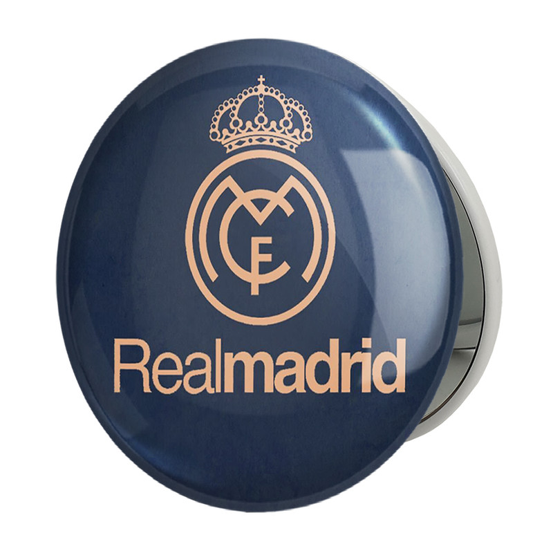 آینه جیبی خندالو طرح باشگاه رئال مادرید Real Madrid مدل تاشو کد 1992 