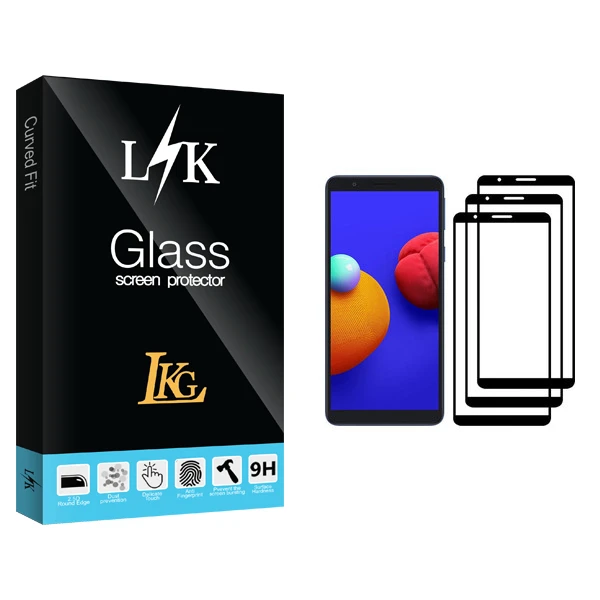 محافظ صفحه نمایش ال کا جی مدل LK Glass مناسب برای گوشی موبایل سامسونگ Galaxy A01 Core بسته سه عددی
