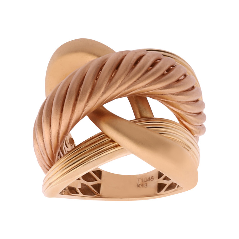 انگشتر طلا 18 عیار زنانه صلاحی گلد مدل 16954 سایز 56