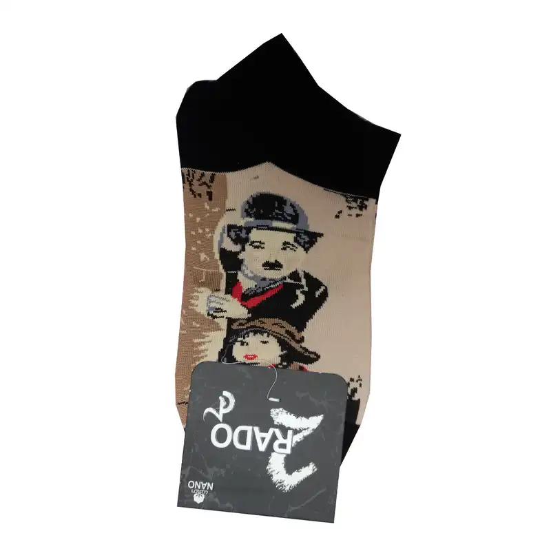 جوراب ساق کوتاه بچگانه مدل چارلی چاپلین کد 01