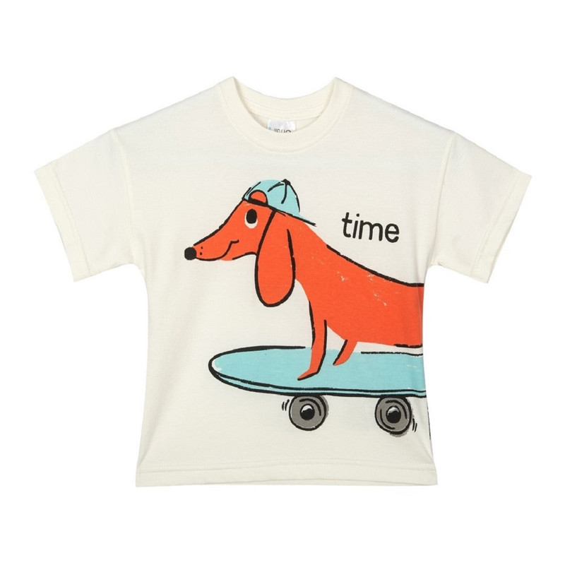 تی شرت آستین کوتاه پسرانه جی بی جو مدل Dog Skate کد 3046