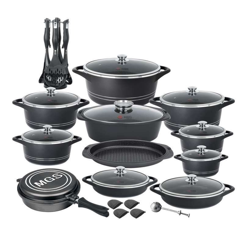 سرویس پخت و پز ام جی اس 33 پارچه طرح ایتالیاB کد 800186