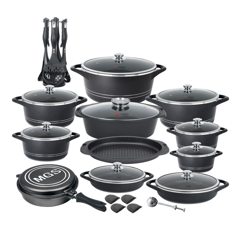 سرویس پخت و پز ام جی اس 33 پارچه طرح ایتالیاB کد 800186