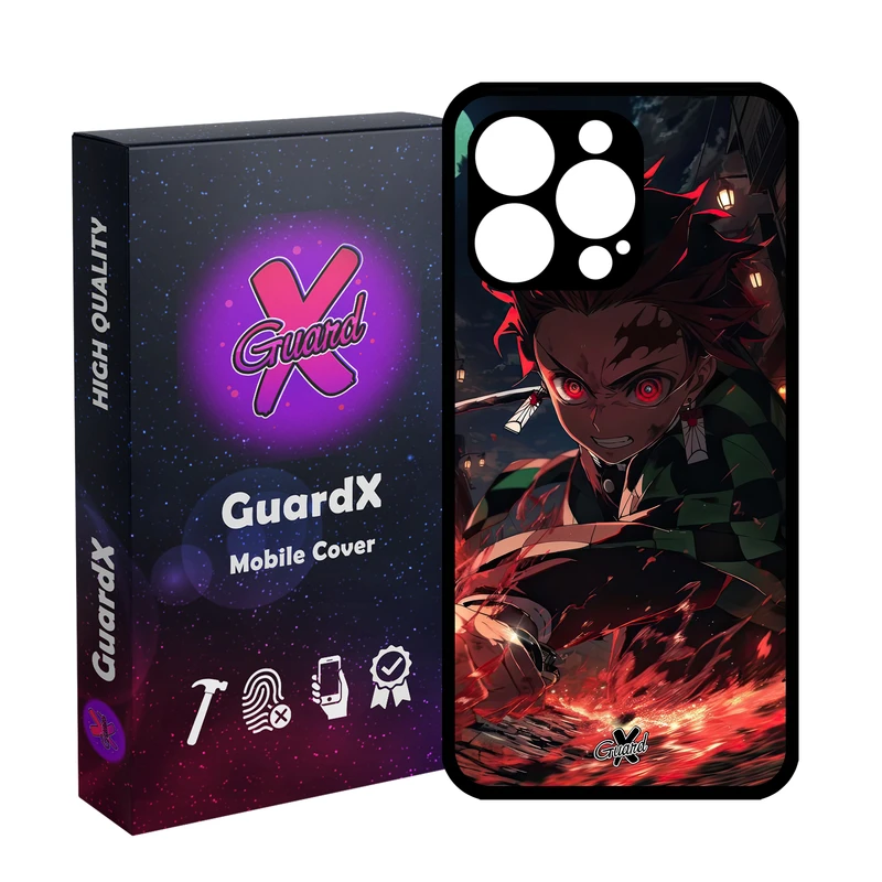 کاور گارد ایکس طرح شیطان کش انیمه مدل Glass10592 مناسب برای گوشی موبایل اپل iPhone 13 Pro