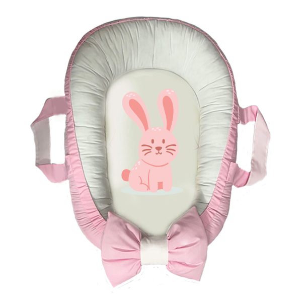 سرویس خواب سه تکه نوزاد مدل گارد محافظ دار طرح خرگوش کد 045