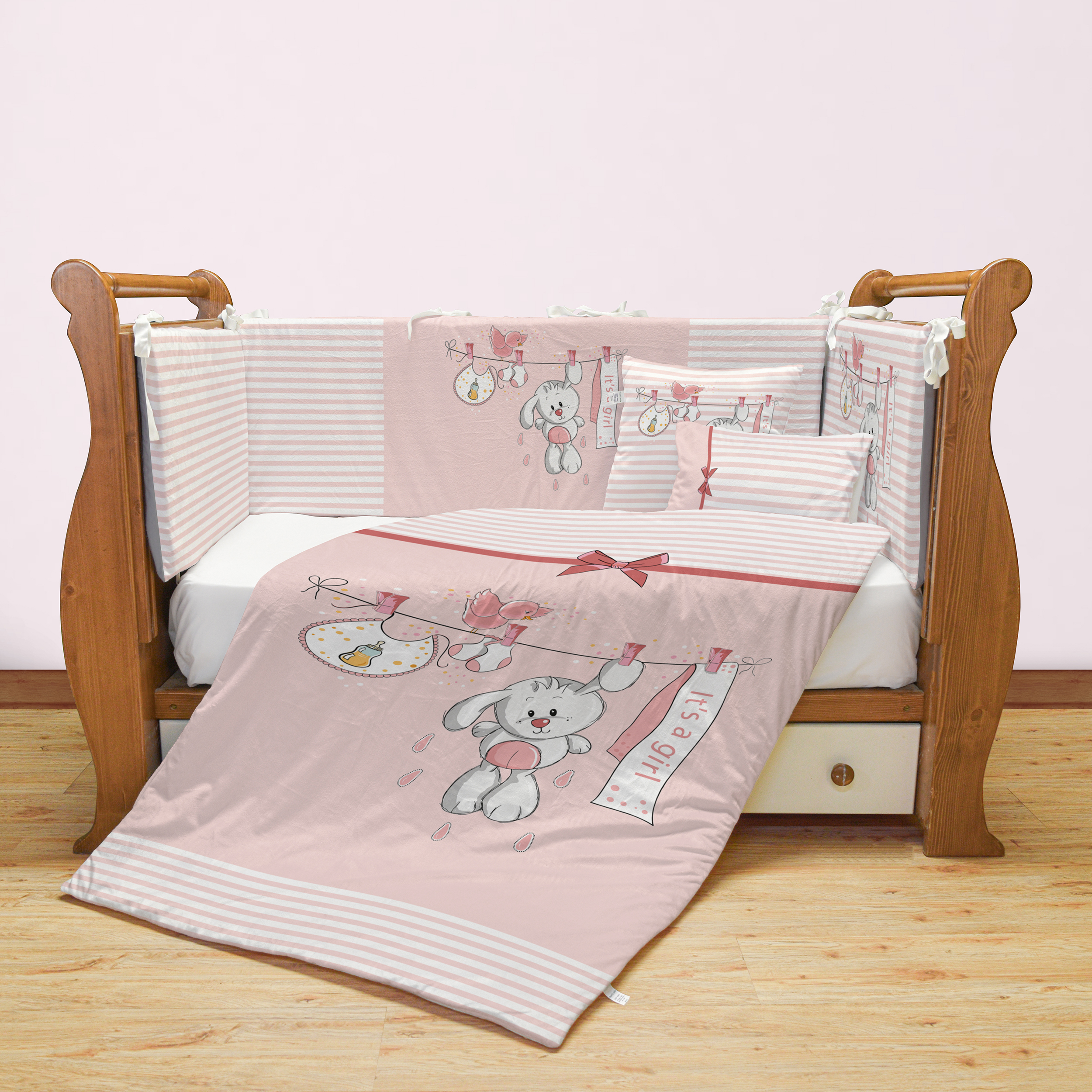 سرویس 7 تکه روتختی  مامزکیوتی مدل خرگوش بندرخت SK16