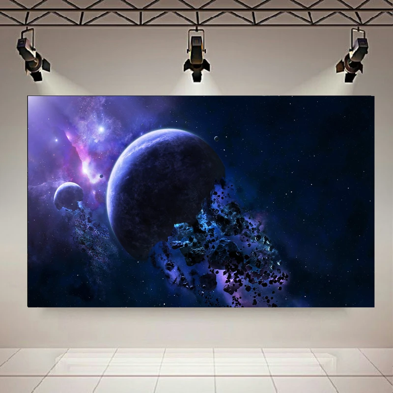 پوستر طرح کهکشان و ستارگان مدل فرو پاشی سیارات کد AR21520