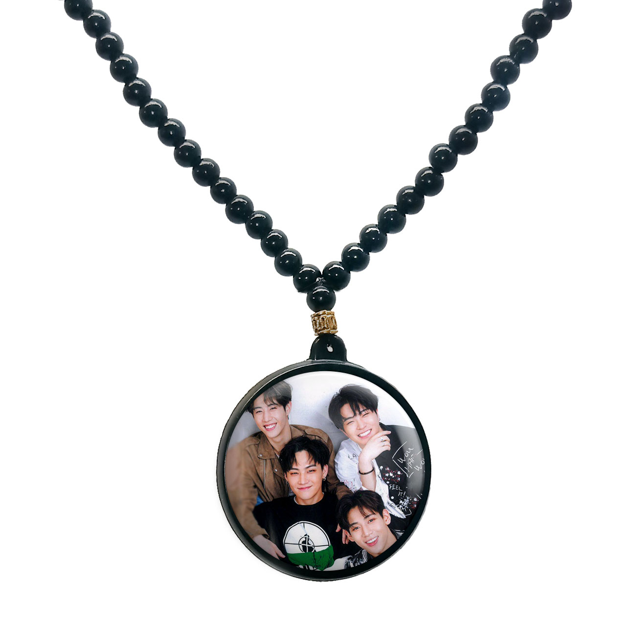 گردنبند پرمانه طرح GOT7 کد pmd.19063 مدل دو طرفه