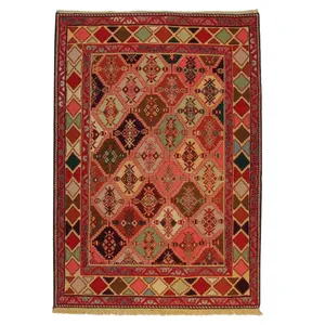 گلیم دستبافت یک و نیم متری مدل ورنی کد 990923