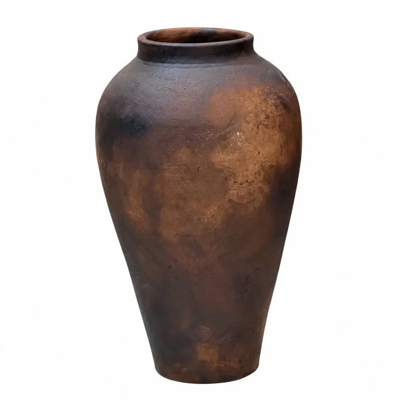 گلدان سفالی طرح پتینه