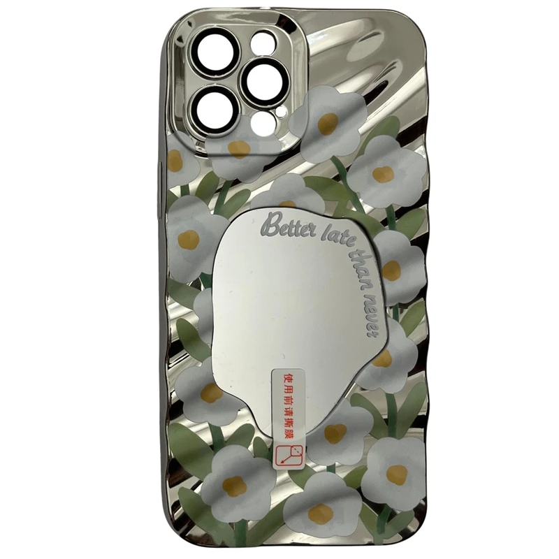 کاور مدل آینه ای طرح گل نرگس کد 657 مناسب برای گوشی موبایل اپل iPhone 12 Pro Max