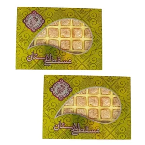 مسقطی کادویی نارگیلی زعفران حلوا مسقطی لاری ترنج - 430 گرم مجموعه 2 عددی