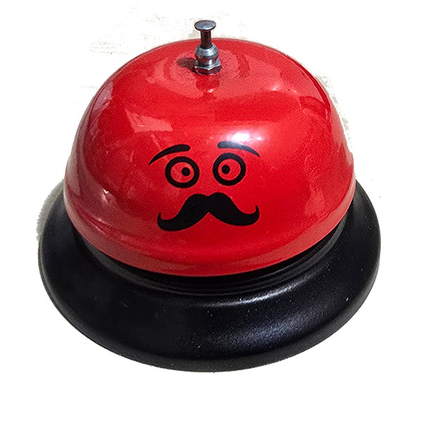 زنگ رومیزی کافه ای مدل Mustache Bell