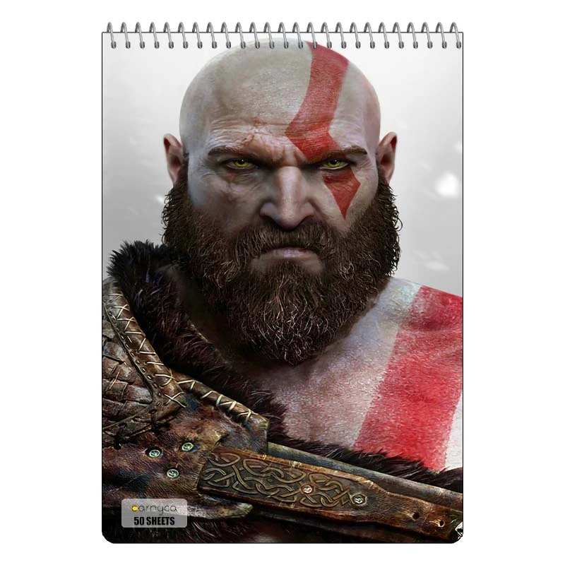 دفتر نقاشی 50 برگ سیمی کارنیکا طرح گاد اف وار God of War کد 37271