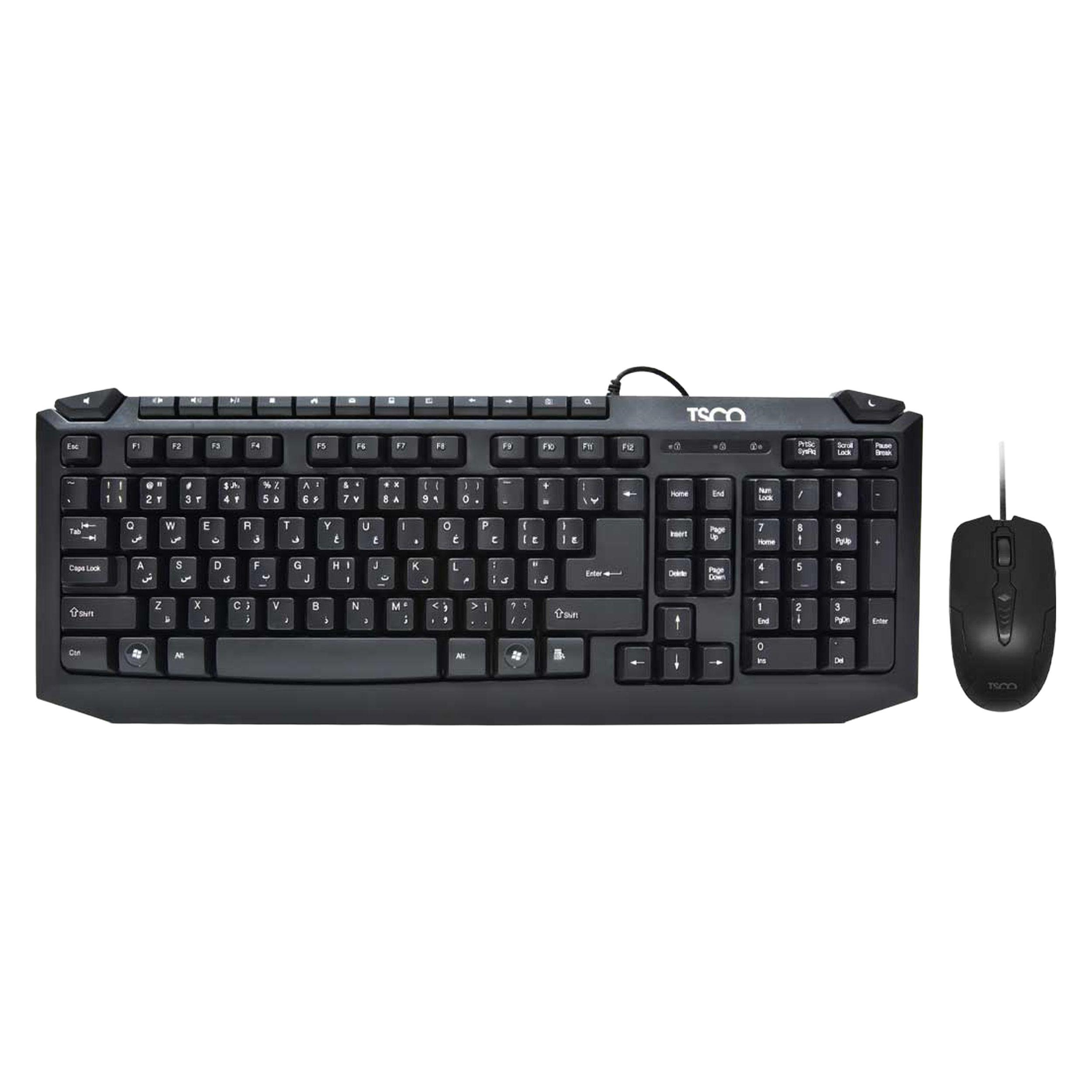 کیبورد و ماوس تسکو مدل TKM 8054N، سوییچ ممبران، Full-Size