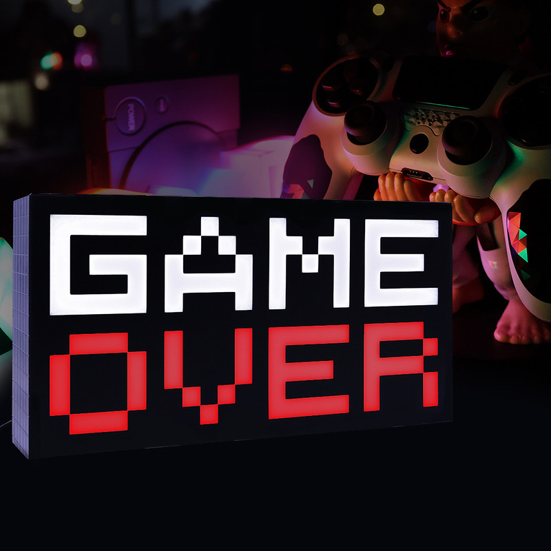 چراغ رومیزی مدل گیمینگ طرح GAME OVER