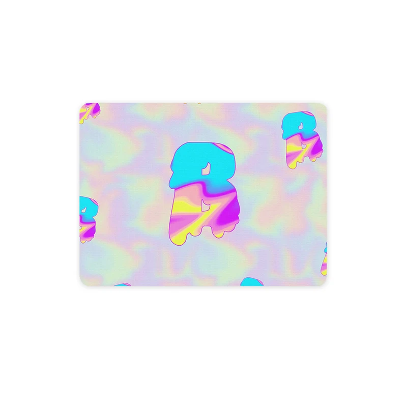 ماوس پد ترمه طراحان ایده مدل حرف B هولوگرامی کد cfp2978