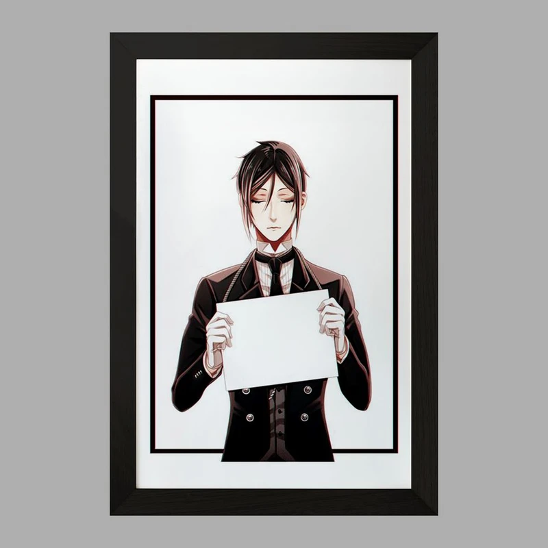 تابلو خندالو مدل سباستین انیمه خادم سیاه Black Butler  کد 16347