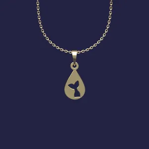 گردنبند طلا 18 عیار زنانه مدوپد مدل هندسی کد Z2-1-1209