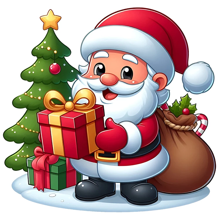 استیکر پارچه و لباس پاد آفرین مدل کریسمس کد DKST673