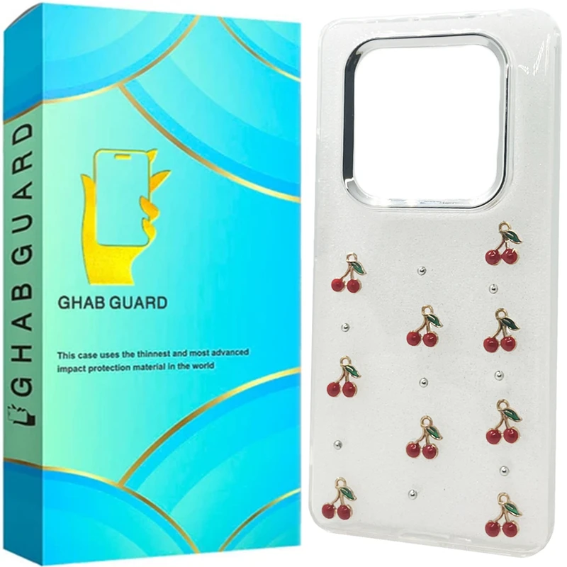 کاور قاب گارد مدل رزین طرح آلبالو مناسب برای گوشی موبایل شیائومی Redmi Note 14 Pro 4G