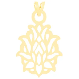 آویز گردنبند طلا 18 عیار زنانه الن نار مدل اسليمي 3416