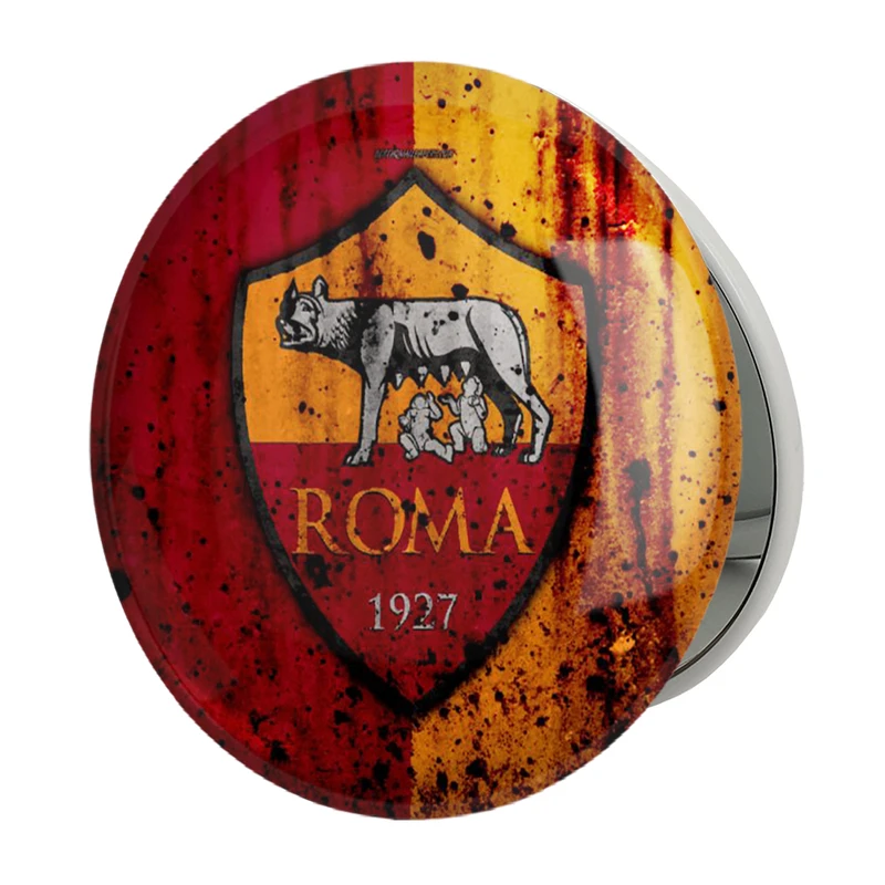 آینه جیبی خندالو طرح باشگاه آ اس رم A.S.Roma مدل تاشو کد 2137 