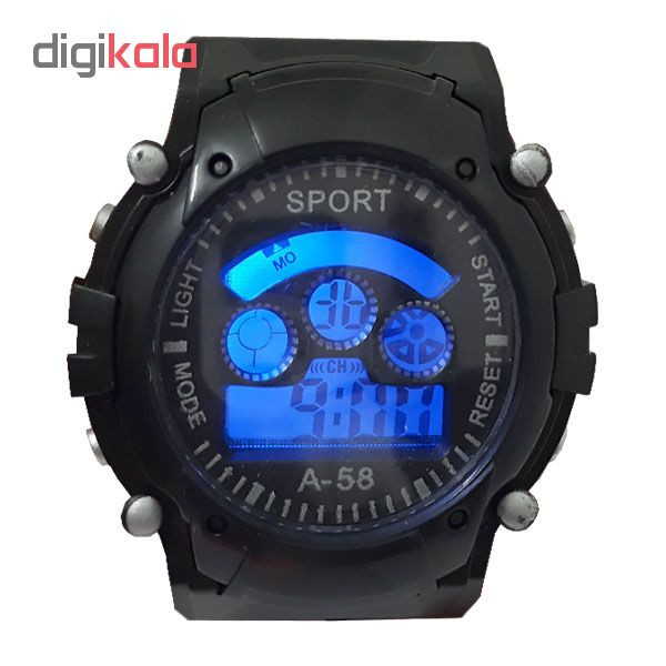 ساعت مچی دیجیتال مردانه اسپورت مدل A-58-1 ساعت مچی دیجیتال مردانه اسپورت مدل A-58-1