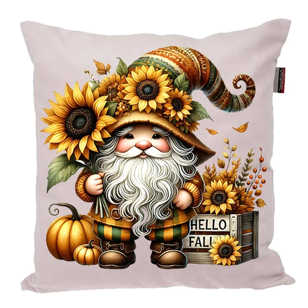 کوسن پاد آفرین مدل پاییز طرح عروسکی آفتابگردان کد PK40137