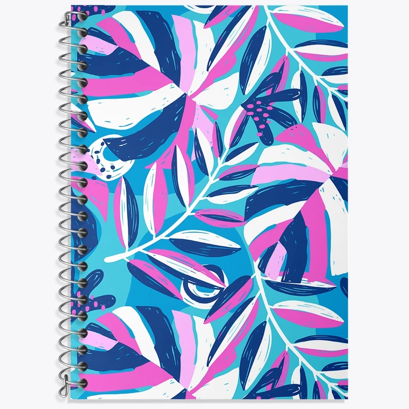 دفتر لغت 50 برگ خندالو طرح برگ انجیری کد N919