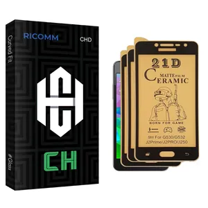 Ricomm CH Glass Matt Ceramics Screen Protector For Samsung J2 Pro Pack Of 3