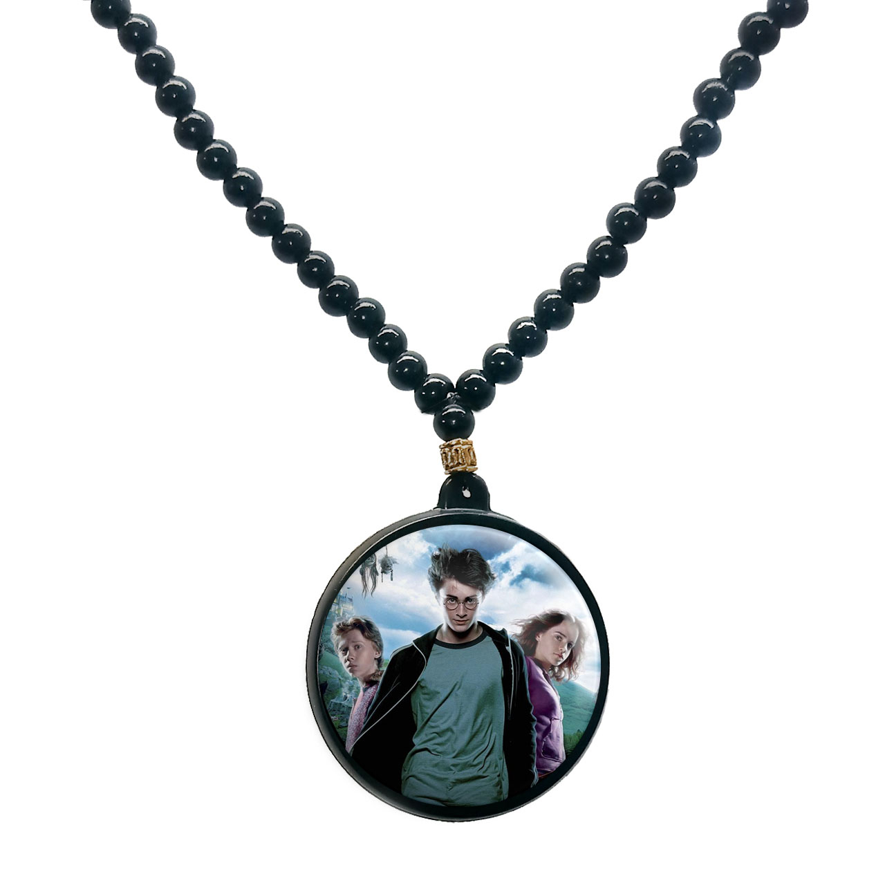 گردنبند پرمانه طرح Harry Potter کد pmd.23965 مدل دو طرفه