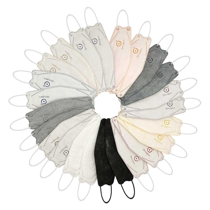 ماسک تنفسی اکسیژن پلاس مدل سه بعدی بسته 25 عددی