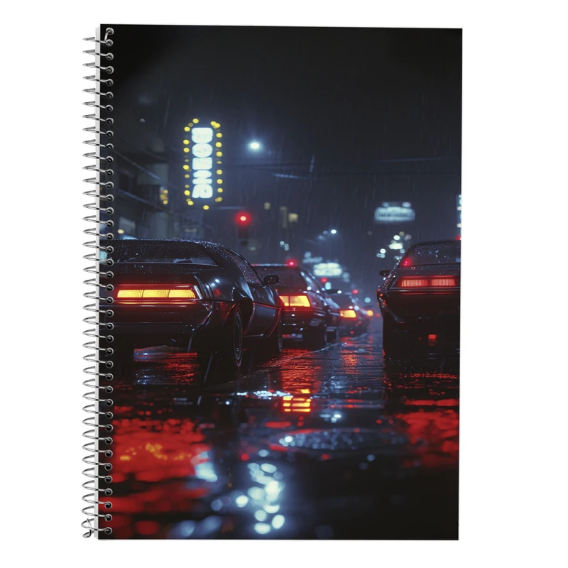 دفتر زبان 50 برگ مدوپد مدل دو خط طرح need for speed کد DF13668