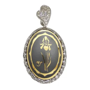 آویز گردنبند نقره زنانه مدل حدید مهر ماه کد 77941