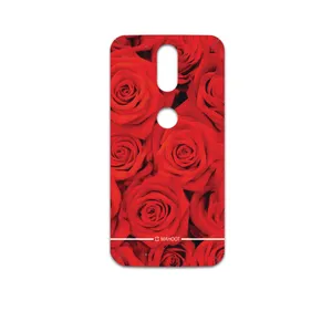 MAHOOT Red-Flower Cover Sticker for Motorola Moto G4