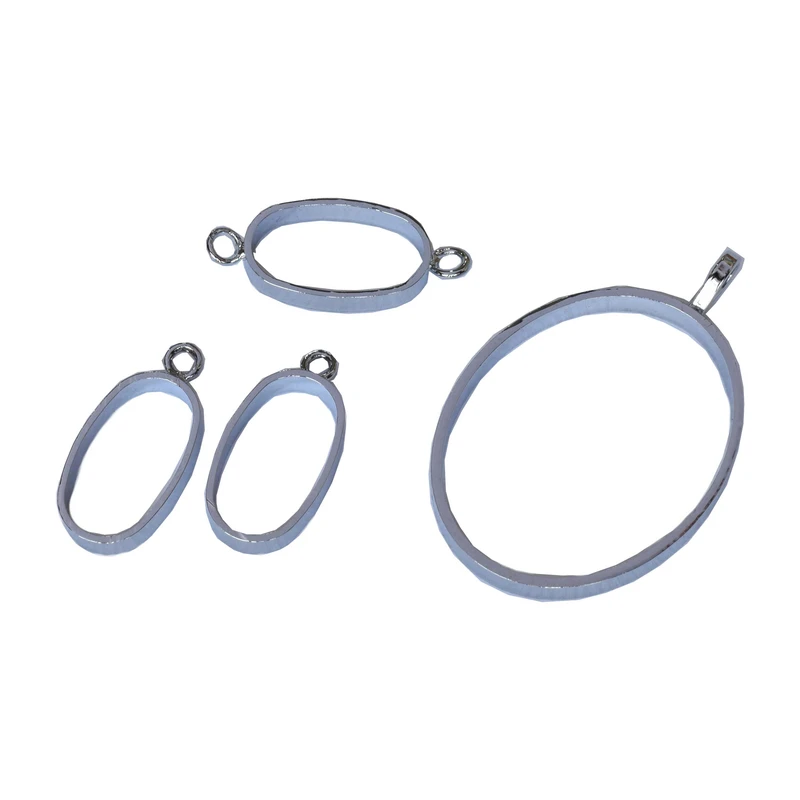 قالب رزین اپوکسی  مدل بیضی باز کد S080 مجموعه 4 عددی